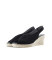 Ragazza Leather Espadrilles Platform- Black