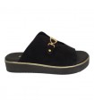 Ragazza Leather Slipper- Black