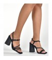 Sandal with Heel by VIA MARTE-Black