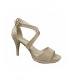 Sandal with Heel by Sirena-Beige 202067