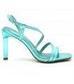 Sandal with Heel by VIA MARTE-turquoise