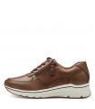 Tamaris Leather Anatomic Cognac Sneaker 23711