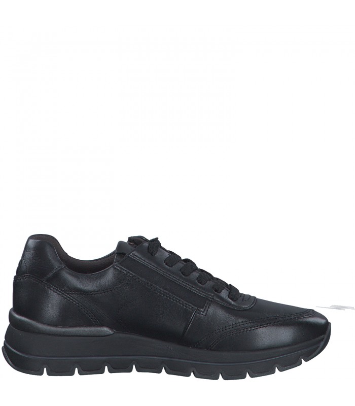 Tamaris Leather Anatomic Black Sneaker 23725