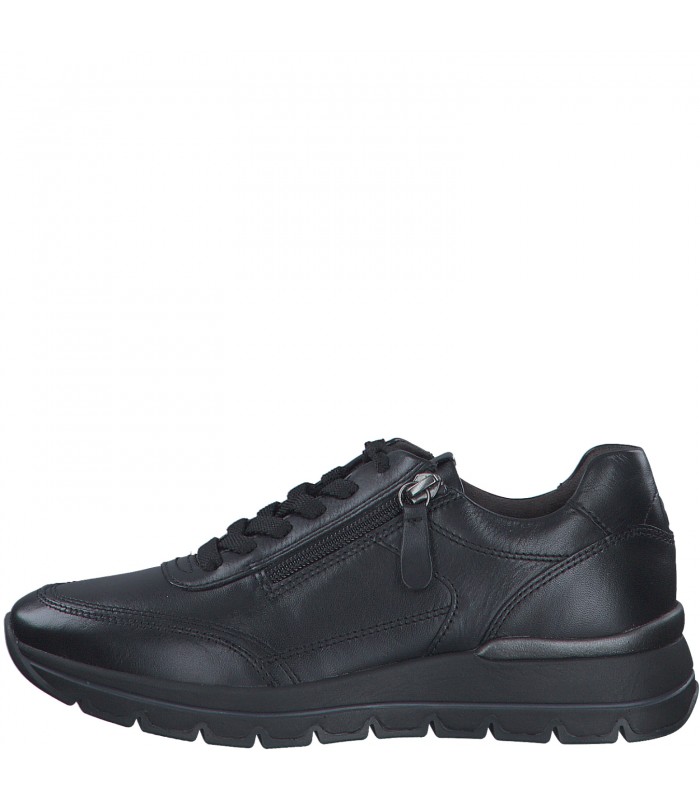 Tamaris Leather Anatomic Black Sneaker 23725