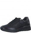 Tamaris Leather Anatomic Black Sneaker 23725