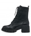 Tamaris Army Boot in Black Leather 25272