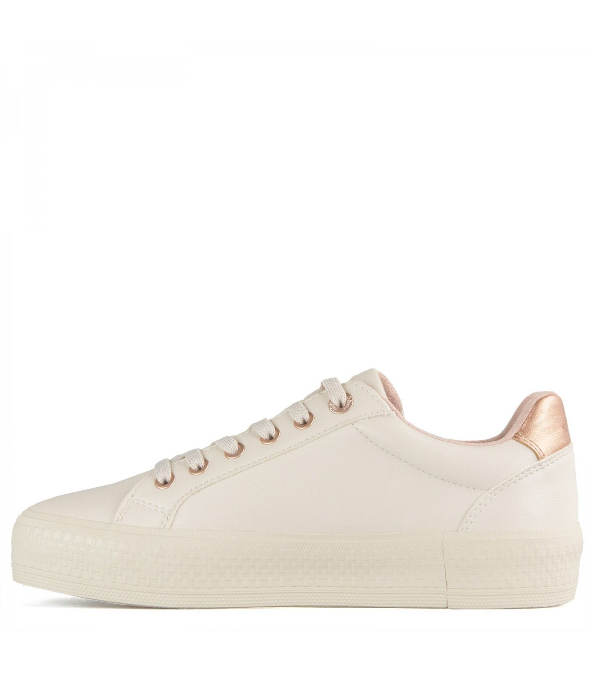 S oliver rose hot sale gold trainers