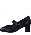 Black barette heel by JANA Softline 24467