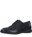 S.Oliver Mens Leathear Shoes- Black 5-13609-41-001