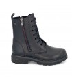 Ragazza Leather Army Boot- Black 0290