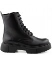 Ragazza Leather Army Boot- Black 0529