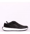 Pegada Mens Leathear Sneaker- Black 110701