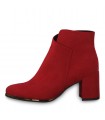 Marco Tozzi Μποτάκι με Τακούνι Ankle Boot - Κόκκινο 25095