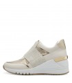 Sneaker By Marco Tozzi  Cream Comb 24780