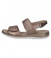 Leather Anatomical Sandal  By Caprice- Taupe Metallic  9-28153-42-341