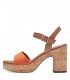 MARCO TOZZI HEELED SANDALS ORANGE 28008