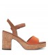 MARCO TOZZI HEELED SANDALS ORANGE 28008