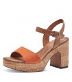 MARCO TOZZI HEELED SANDALS ORANGE 28008