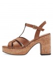 MARCO TOZZI HEELED SANDALS COGNAC 2-28394-42-305