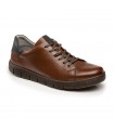 Mens Leather Sneaker Boxer- Cognac 19065