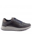 Mens Leather Sneaker Boxer- Navy 19235