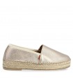 Ragazza Leather Slip On Espadrilles- Gold 0205