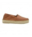 Ragazza Leather Slip On Espadrilles- Cognac 0205