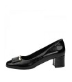 Ragazza Leather Heels- Black Patent Leather 043