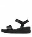 Leather Sandal Platform By Tamaris -Black 1-28203-42-001