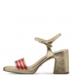 Sandal with heel By Tamaris -Gold Comb 1-28368-42-990