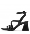 Leather Sandal with heel By Tamaris - Black 1-28377-42-001