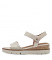 Leather Sandal Platform By Tamaris -Ivory Comb 1-28203-42-430