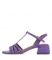 Leather Sandal with heel By Tamaris -  Light Purple 1-28223-42-563