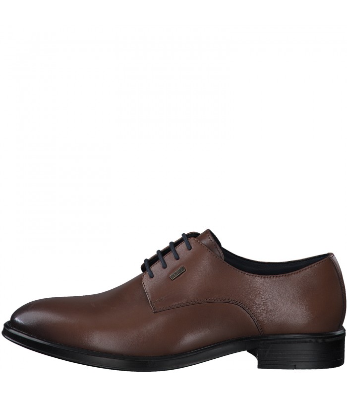 S.Oliver Mens Leathear Shoes- Cognac 5-13202-41-307