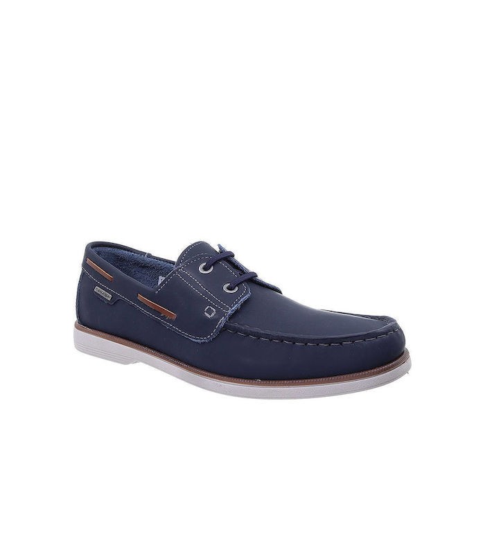 Pegada Mens Leathear Boat Shoes -Blue 141902-04