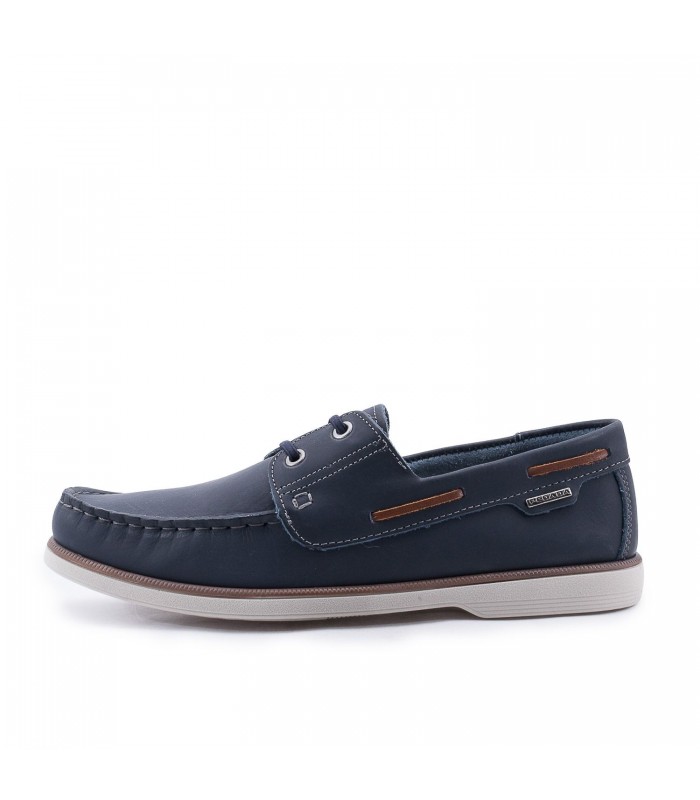 Pegada Mens Leathear Boat Shoes -Blue 141902-04