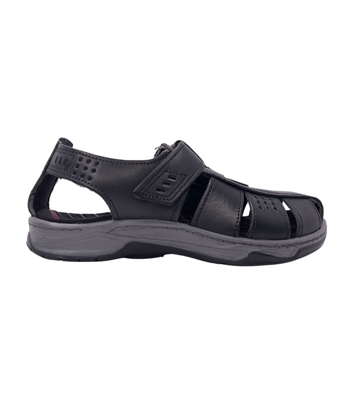 Pegada Mens Leathear Sandal - Black 132255-04