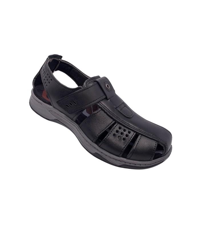 Pegada Mens Leathear Sandal - Black 132255-04