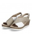 Anatomical Sandal Rieker - White/Cognac 61975-62