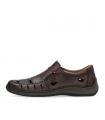 Rieker Δερμάτινο Ανδρικό Παντοφλέ Loafers- Καφέ 05254-25