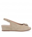 Women's Comfort Sandals Parex 11629012Ε-1- Beige