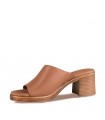 Ragazza Leather Mule - Cognac 0965