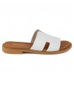 Ragazza Leather Slipper- White 01041