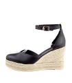 Ragazza Leather Espadrilles- Black 0711