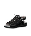 Leather Anatomical Sandal JANA Softline Black 28296