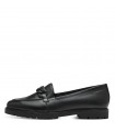 Tamaris Δερμάτινο Loafers Μαύρο 24201