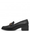 Tamaris Δερμάτινο Loafers Μαύρο 24318