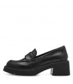 Tamaris Δερμάτινο Loafers Μαύρο 24727