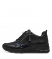 Tamaris Comfort Leather Anatomic Black Sneaker 83714