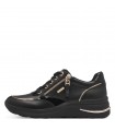 Tamaris Comfort Leather Anatomic Black Sneaker 83715